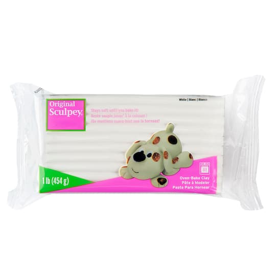 6 Pack: 1lb. Original Sculpey® White Oven Bake Clay